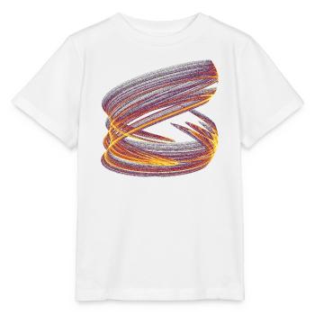 Vortex de Lumière du Chaos – Attracteur Étrange - T-shirt bio MINI CREATOR Stanley/Stella Enfant - blanc - Devant - Maike (125cm)