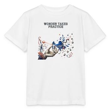 Merveilles en Pratique - T-shirt bio MINI CREATOR Stanley/Stella Enfant - blanc - Devant - Maike (125cm)
