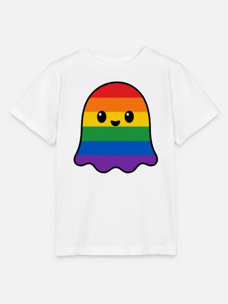 Regenbogen Pride Geist - Stanley/Stella Kinder T-Shirt MINI CREATOR - Weiß