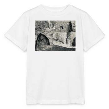 Ombres du monastère sur la pierre - T-shirt bio MINI CREATOR Stanley/Stella Enfant - blanc - Devant - Maike (125cm)