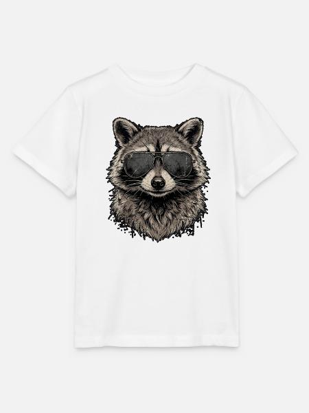 Cooler Waschbär - Stanley/Stella Kinder T-Shirt MINI CREATOR - Weiß