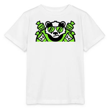 Logo des cornets de sucre blaireaux - T-shirt bio MINI CREATOR Stanley/Stella Enfant - blanc - Devant - Maike (125cm)