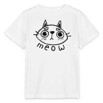 Miaou de chat - T-shirt bio MINI CREATOR Stanley/Stella Enfant - blanc - Devant - Maike (125cm)