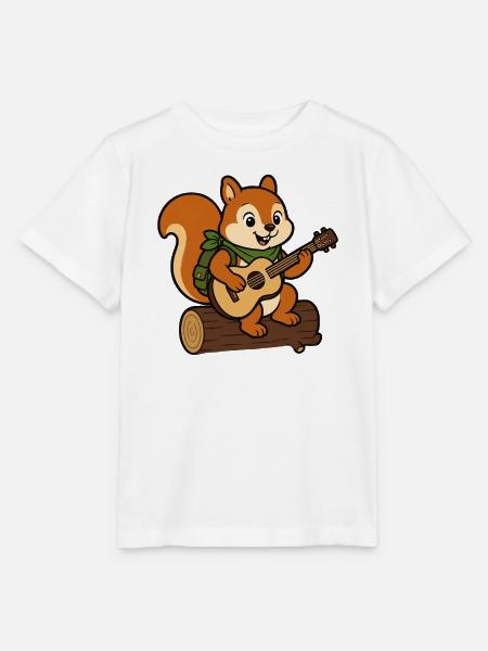 Waldfreund mit Gitarre - Stanley/Stella Kinder T-Shirt MINI CREATOR - Weiß