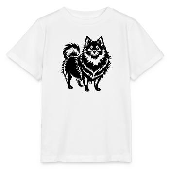 Chien de Poméranie - T-shirt bio MINI CREATOR Stanley/Stella Enfant - blanc - Devant - Maike (125cm)