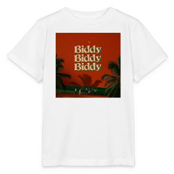 Biddy Biddy Biddy par Mark Noone - T-shirt bio MINI CREATOR Stanley/Stella Enfant - blanc - Devant - Maike (125cm)