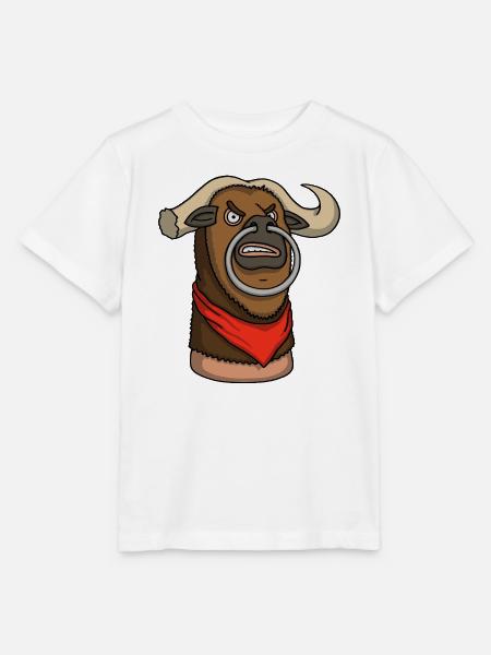 Toro – Cartoon Thumb Character - Stanley/Stella Kinder T-Shirt MINI CREATOR - Weiß