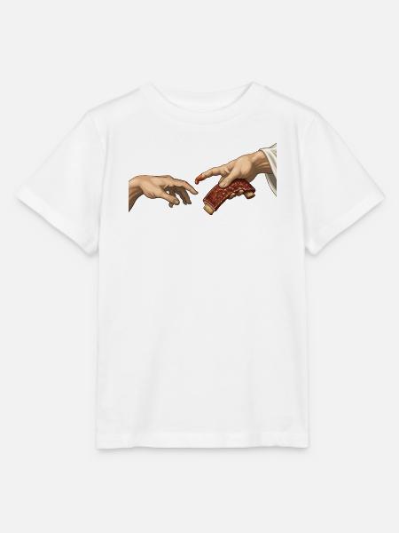 BBQ-Rippchen – Die Kreation – Lustiges Barbecue - Stanley/Stella Kinder T-Shirt MINI CREATOR  - Weiß