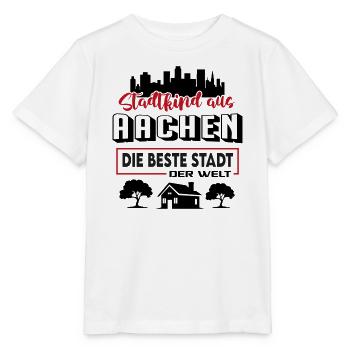 Aachen Stadtkind Baby Kinder Ort - Stanley/Stella Kinder T-Shirt MINI CREATOR  - Weiß - Vorne - Maike (125cm)