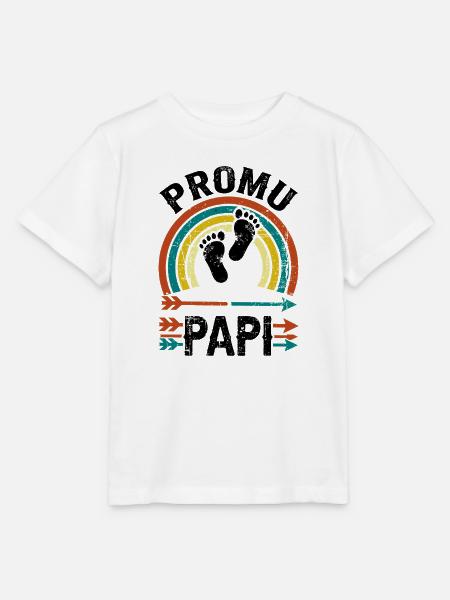 Befördertes Opa-Geschenk Retro-Schwangerschaftsansage - Stanley/Stella Kinder T-Shirt MINI CREATOR  - Weiß