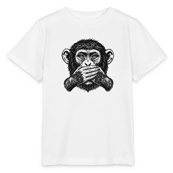 Monkey Say Nothing - T-shirt bio MINI CREATOR Stanley/Stella Enfant - blanc - Devant - Maike (125cm)