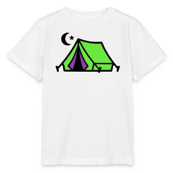 Camping Tent Moon Graphic - T-shirt bio MINI CREATOR Stanley/Stella Enfant - blanc - Devant - Maike (125cm)