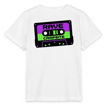 Rave Cassette Festival Logo - T-shirt bio MINI CREATOR Stanley/Stella Enfant - blanc - Devant - Maike (125cm)