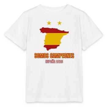 Somos Campeones España 2026 Football Fan T-Shirt - Stanley/Stella MINI CREATOR Kids’ T-Shirt - white - Front - Maike (125cm)