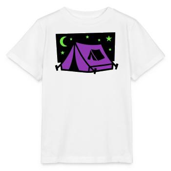 Logo de la soirée sous chapiteau du festival - T-shirt bio MINI CREATOR Stanley/Stella Enfant - blanc - Devant - Maike (125cm)