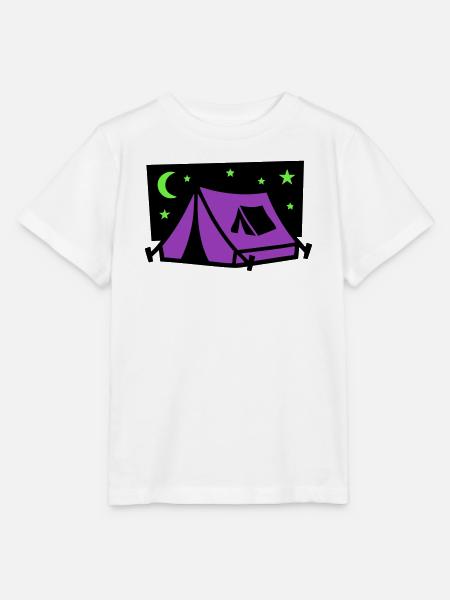 Festival Zelt Nacht Logo - Stanley/Stella Kinder T-Shirt MINI CREATOR  - Weiß