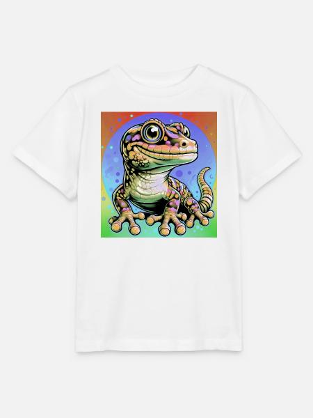 Gecko - Stanley/Stella Kinder T-Shirt MINI CREATOR  - Weiß