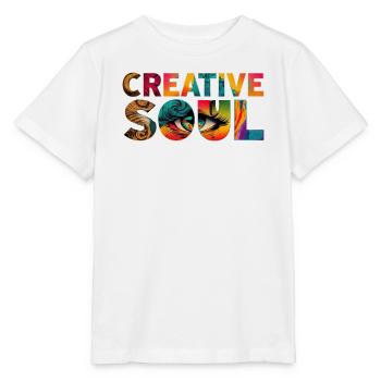 Creative Soul Bunt Künstler Spruch - Stanley/Stella Kinder T-Shirt MINI CREATOR  - Weiß - Vorne - Maike (125cm)