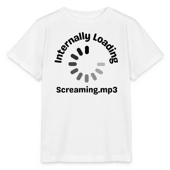 Chargement interne Screaming.mp3 Chargement drôle - T-shirt bio MINI CREATOR Stanley/Stella Enfant - blanc - Devant - Maike (125cm)
