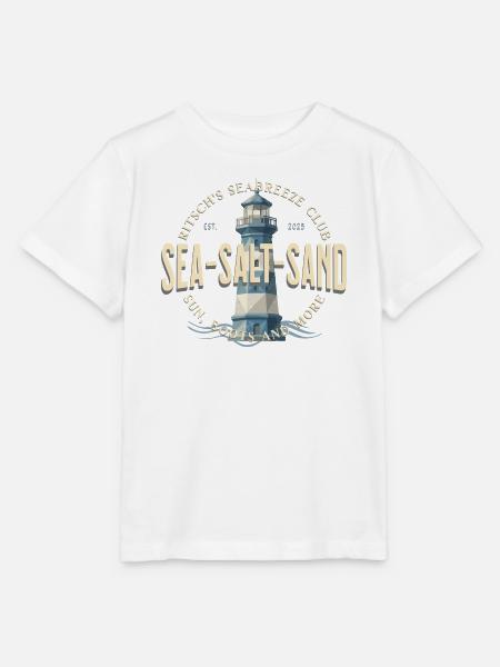 Leuchtturm Surf Seebrise Club - Stanley/Stella Kinder T-Shirt MINI CREATOR - Weiß