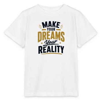 Make your Dreams your Reality - Stanley/Stella Kinder T-Shirt MINI CREATOR  - Weiß - Vorne - Maike (125cm)