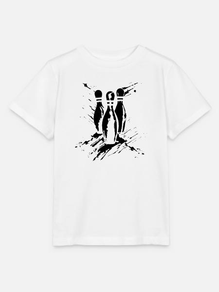 Bowling Skizze - Stanley/Stella Kinder T-Shirt MINI CREATOR - Weiß