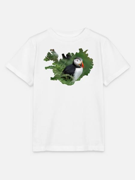 Papageientaucher, klein, bunt, unvergesslich - Stanley/Stella Kinder T-Shirt MINI CREATOR - Weiß