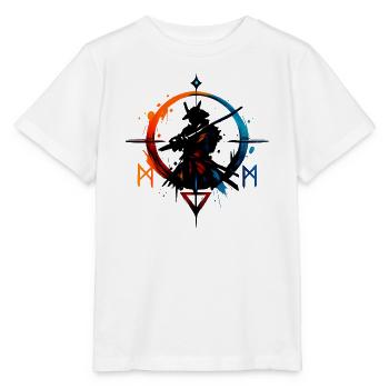 Anneau de Rune de Glace de Feu - T-shirt bio MINI CREATOR Stanley/Stella Enfant - blanc - Devant - Maike (125cm)