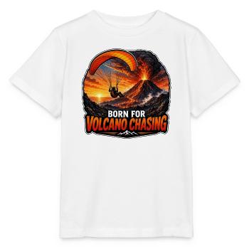 Chasse aux volcans en parapente - T-shirt bio MINI CREATOR Stanley/Stella Enfant - blanc - Devant - Maike (125cm)