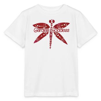 Gartengöttin Libellenflügel - Stanley/Stella Kinder T-Shirt MINI CREATOR  - Weiß - Vorne - Maike (125cm)