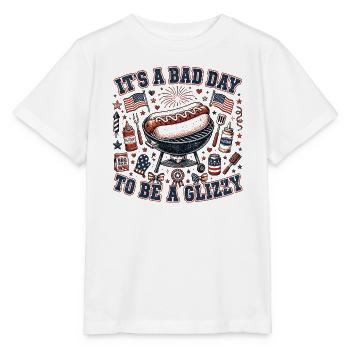 Aujourd’hui est un mauvais jour pour acheter un hot-dog brillant - T-shirt bio MINI CREATOR Stanley/Stella Enfant - blanc - Devant - Maike (125cm)