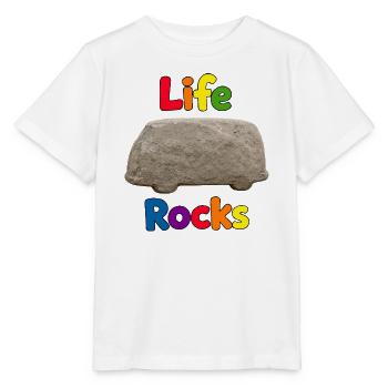 Life Rocks Stone - Stanley/Stella Kinder T-Shirt MINI CREATOR  - Weiß - Vorne - Maike (125cm)