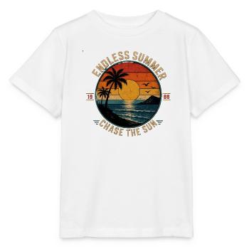 Endless Summer - Chase The Sun 1986 - Stanley/Stella Kinder T-Shirt MINI CREATOR  - Weiß - Vorne - Maike (125cm)