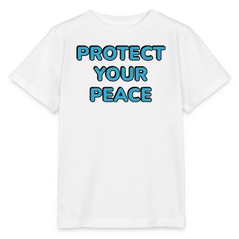 Protect Your Peace - Stanley/Stella MINI CREATOR Kids’ T-Shirt - white - Front - Maike (125cm)