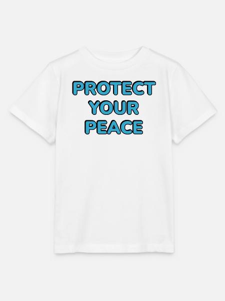 Beschütze deinen Frieden - Stanley/Stella Kinder T-Shirt MINI CREATOR - Weiß