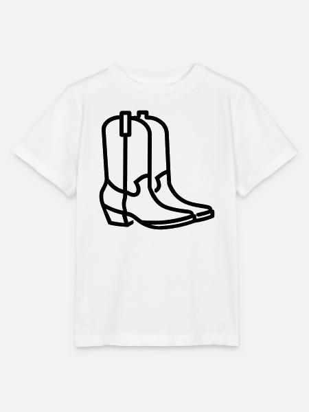 Cowboystiefel - Stanley/Stella Kinder T-Shirt MINI CREATOR - Weiß
