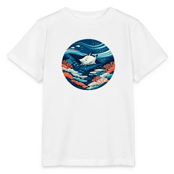 Traum vom Great Barrier Reef - Stanley/Stella Kinder T-Shirt MINI CREATOR  - Weiß - Vorne - Maike (125cm)