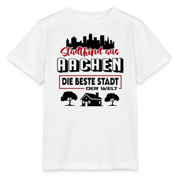 Aachen-Stadt-Nuckel-Flasche - Stanley/Stella Kinder T-Shirt MINI CREATOR  - Weiß - Vorne - Maike (125cm)