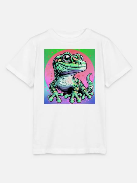 Gecko - Stanley/Stella Kinder T-Shirt MINI CREATOR - Weiß
