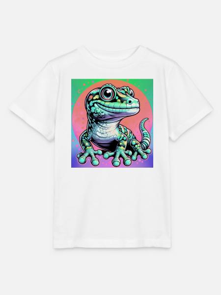 Gecko - Stanley/Stella Kinder T-Shirt MINI CREATOR  - Weiß
