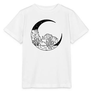 Canyon in the crescent moon - Stanley/Stella MINI CREATOR Kids’ T-Shirt - white - Front - Maike (125cm)