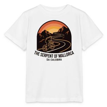 The Serpent of Mallorca Cycling Art - Stanley/Stella MINI CREATOR Kids’ T-Shirt - white - Front - Maike (125cm)