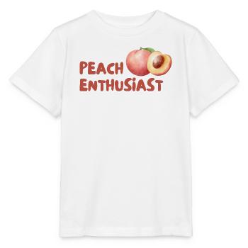 Pfirsich Enthusiast Design - Stanley/Stella Kinder T-Shirt MINI CREATOR  - Weiß - Vorne - Maike (125cm)