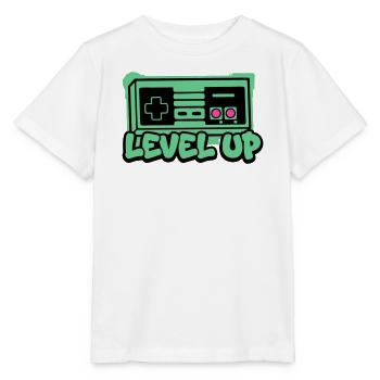 Level Up Controller Icon - Stanley/Stella MINI CREATOR Kids’ T-Shirt - white - Front - Maike (125cm)