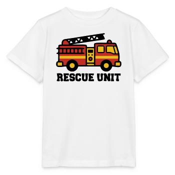 Feuerwehrauto Logo - Stanley/Stella Kinder T-Shirt MINI CREATOR  - Weiß - Vorne - Maike (125cm)