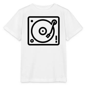 DJ turntable - Stanley/Stella MINI CREATOR Kids’ T-Shirt - white - Front - Maike (125cm)