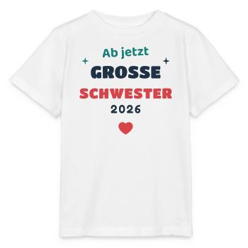 Einschulung 2026 Schwester - Schulkind Geschenk Sc - Stanley/Stella Kinder T-Shirt MINI CREATOR  - Weiß - Vorne - Maike (125cm)