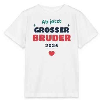 Einschulung 2026 Bruder - Schulkind Geschenk Schul - Stanley/Stella Kinder T-Shirt MINI CREATOR  - Weiß - Vorne - Maike (125cm)