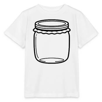 Jam Jar Gliederung - Stanley/Stella Kinder T-Shirt MINI CREATOR  - Weiß - Vorne - Maike (125cm)