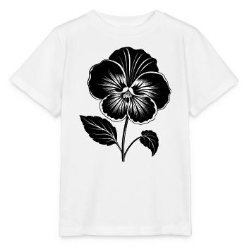 Stiefmütterchenblüte - Stanley/Stella Kinder T-Shirt MINI CREATOR  - Weiß - Vorne - Maike (125cm)